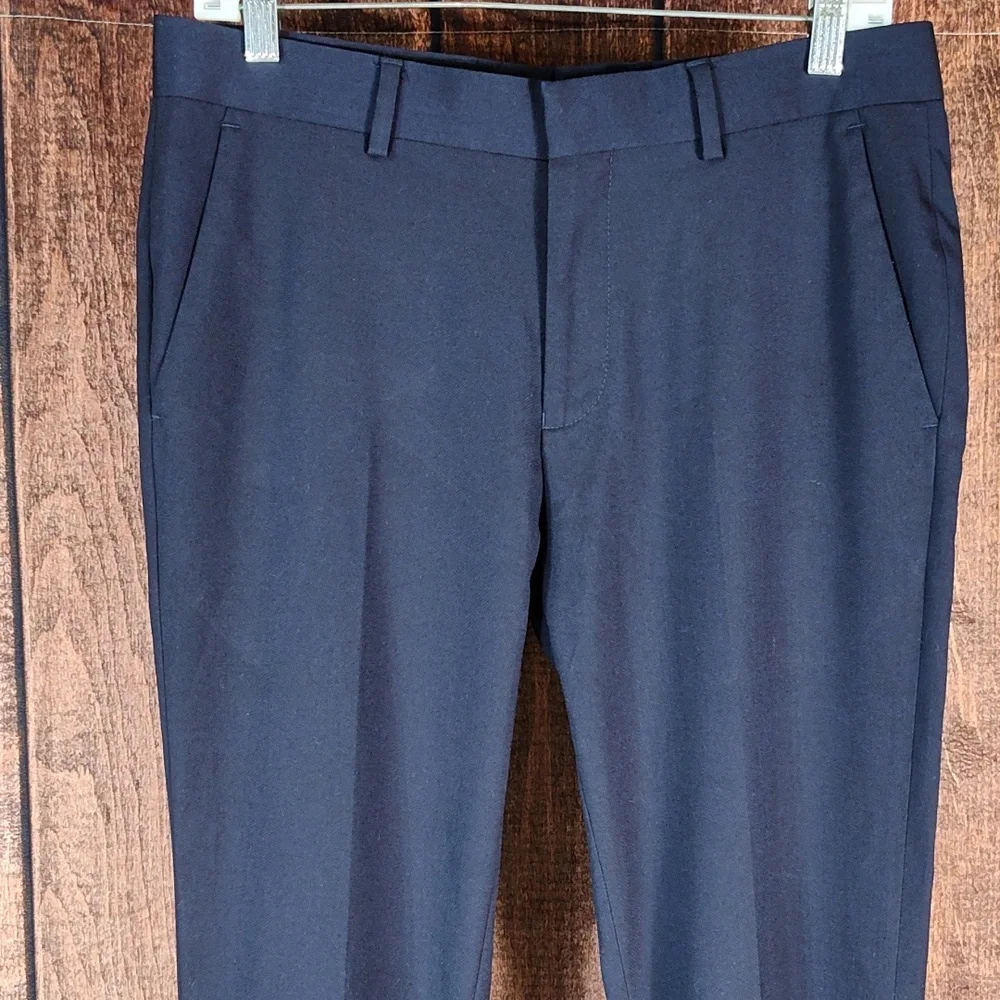 30x30 Blue Slim Fit Stretch Dress Pants Like New